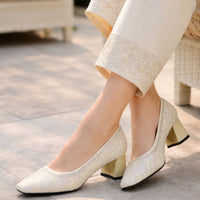 Fashion String Bead Pumps Women Elegant Ladies Party Shoes