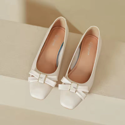 Women Wedding Shoes Closed Toe Design Light Elegant Square High Heel Femme Dress Shoes Ladies Pumps Heeled Sandals for Women
