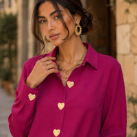 Women's Elegant Single Breasted Shirts Long Sleeve Tops Spring Fashion Casual Office Holiday  Party Blouses Natalia Home Fashion    Natalia Home Fashion