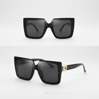 Large Frame Square Sunglasses Women's Brand Designer Fashion Sun Glasses Women Outdoor Travel Eyewear