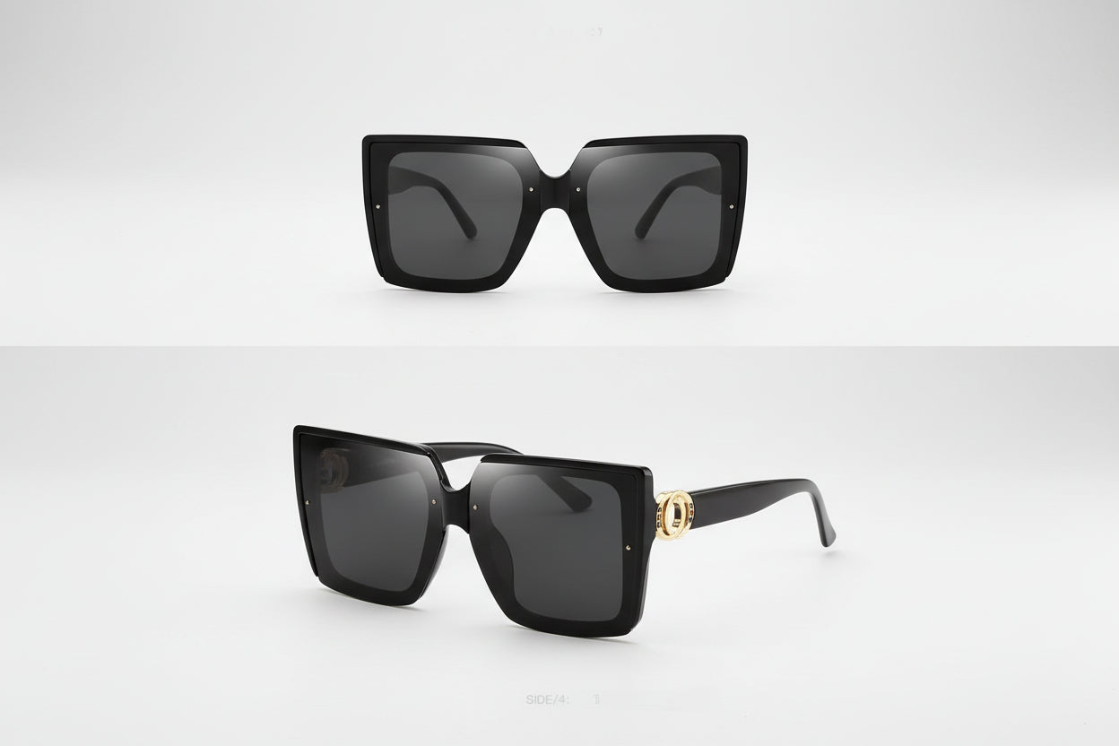 Large Frame Square Sunglasses Women's Brand Designer Fashion Sun Glasses Women Outdoor Travel Eyewear