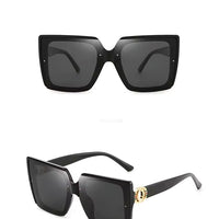 Large Frame Square Sunglasses Women's Brand Designer Fashion Sun Glasses Women Outdoor Travel Eyewear
