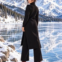 Women Knitted 2 Pieces Set Turtleneck Long Pullovers Sweaters & Wide Leg Pants Thicken Warm Sweater Sets Natalia Home Fashion    Natalia Home Fashion