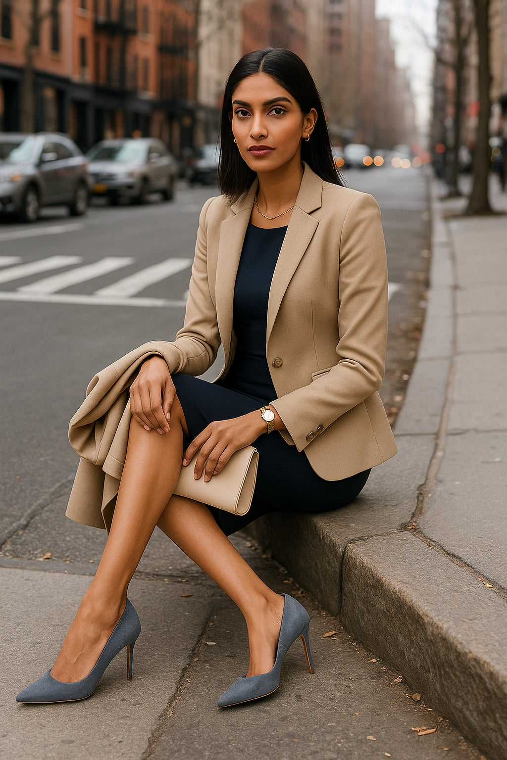 High Quality Women's Two Piece Set Office Work Dress Sleeveless Jacket Short Outerwear Fashionable And Comfortable for Office