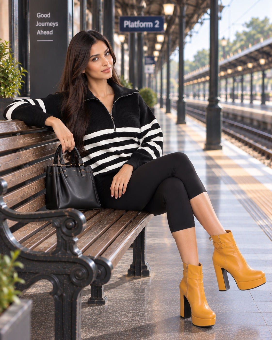Ladies Striped Knit Sweater Half Zipper Wide Lapel Collar Loose Long Sleeve Pullover For Casual Daily Wear Natalia Home Fashion    Natalia Home Fashion