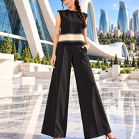 Clothing Suit Women's Knitwear Loose Slimming High-waisted Wide-leg Trousers Fashionable Two-piece Set Natalia Home Fashion    Natalia Home Fashion