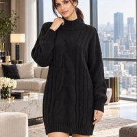 Women's Sweater Thick Two Lapels Retro Thick Thread Twist Dress Natalia Home Fashion    Natalia Home Fashion