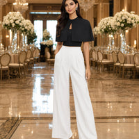 Fashionable French Style Two-Piece Set with off shoulder Top And Elegant Cape Lady Top Summer Casual Outfit for Young Women