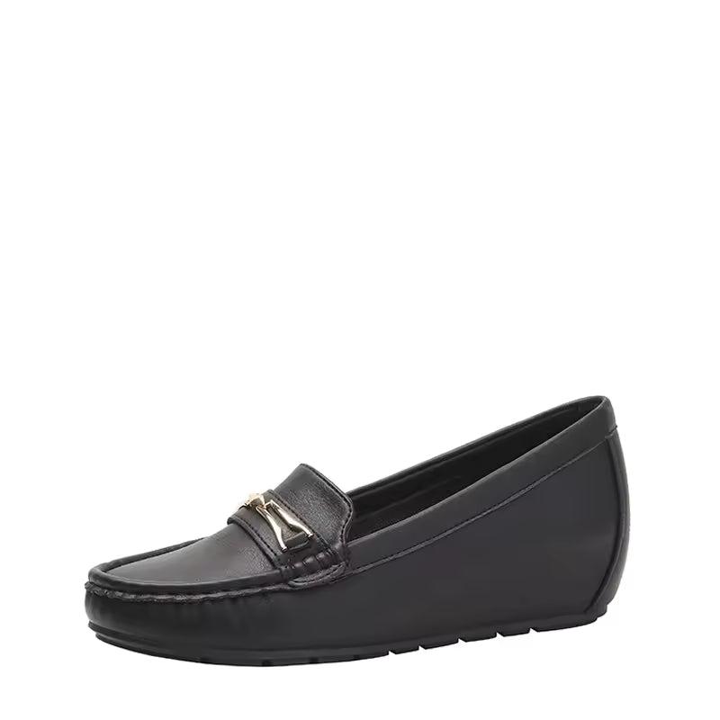 Leather Shoes Woman Slip On Women Flats Moccasins Women's Loafers Mother Shoe