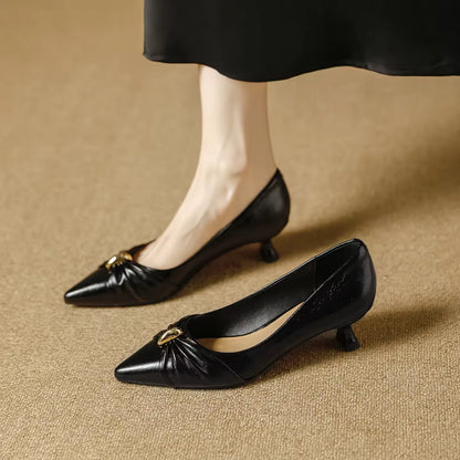 Effortless Elegance in Every Step kitten Heels Women's Shoes Thin Heel Strap