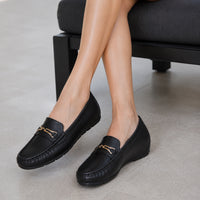 Leather Shoes Woman Slip On Women Flats Moccasins Women's Loafers Mother Shoe
