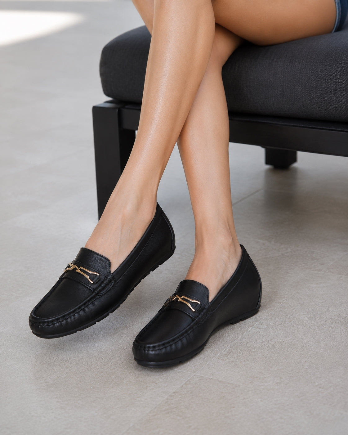 Leather Shoes Woman Slip On Women Flats Moccasins Women's Loafers Mother Shoe