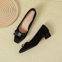 Women Wedding Shoes Closed Toe Design Light Elegant Square High Heel Femme Dress Shoes Ladies Pumps Heeled Sandals for Women