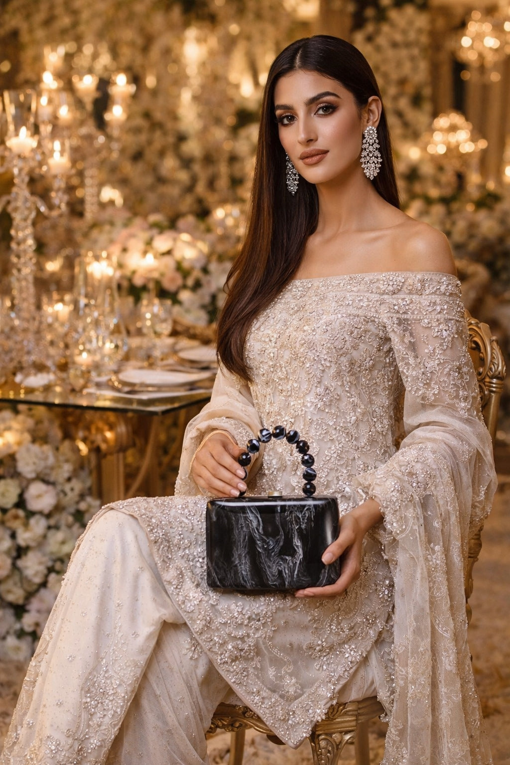 Ladies Acrylic Handbag Fashionable Personality Evening Bag Celebrity Socialite Clutch Bag Urban Minimalist Hard Shell Square Bag