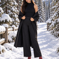 3 Piece Women Cardigan Fashion Knitted Pant Set Ladies Sweater Suit Vintage Fashion Ladies Natalia Home Fashion    Natalia Home Fashion