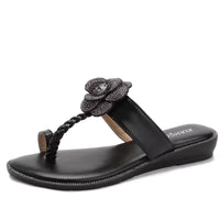 Women's Sandals Summer Slippers Casual Beach Footwear Water Diamond open Toe  Flats