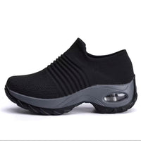 Women Sport Shoes Thick Sole Shoes Ladies  walking Fitness