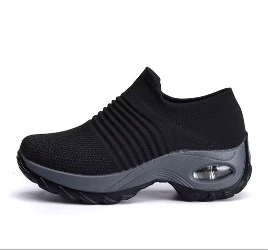 Women Sport Shoes Thick Sole Shoes Ladies  walking Fitness