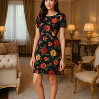 Hand Painted Colorful Floral Printed Women Party Wedding Leather Shoes 12cm Stiletto Sexy High Heels Pointed Toe Pumps