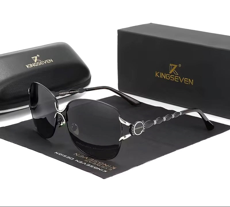 Women Metal Polarized Sunglasses Luxury Fashion Ladies Vintage Brand Designer Female Sun Glasses
