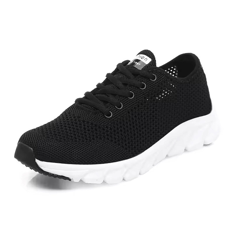 Women Flying Weave Breathable Soft Casual Sneakers Ladies Non-Slip Jogging Shoes Fashion Lightweight Running Shoes
