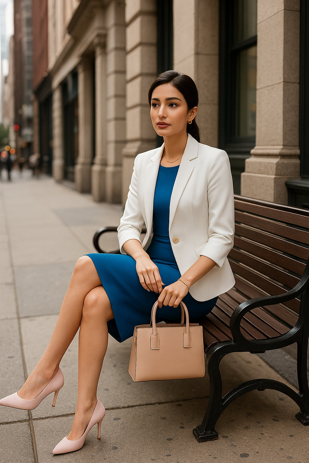 High Quality Women's Two Piece Set Office Work Dress Sleeveless Jacket Short Outerwear Fashionable And Comfortable for Office