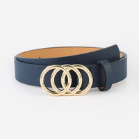 Waist Decoration Fashion Versatile Leather Stylish Belt Casual Luxury Design Slide Buckle Belt Simple Waistband For Women Girl