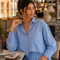 Cotton and Linen Shirt Suit High Waist Loose Trousers Elegant Women Sets Two Piece Set for Women Natalia Home Fashion    Natalia Home Fashion
