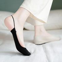 Boat Socks Slippers Female Colorful High Heels Socks Women Breathable Half Feet Socks  Invisible Socks Natalia Home Fashion    Natalia Home Fashion