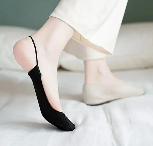 Boat Socks Slippers Female Colorful High Heels Socks Women Breathable Half Feet Socks  Invisible Socks Natalia Home Fashion    Natalia Home Fashion