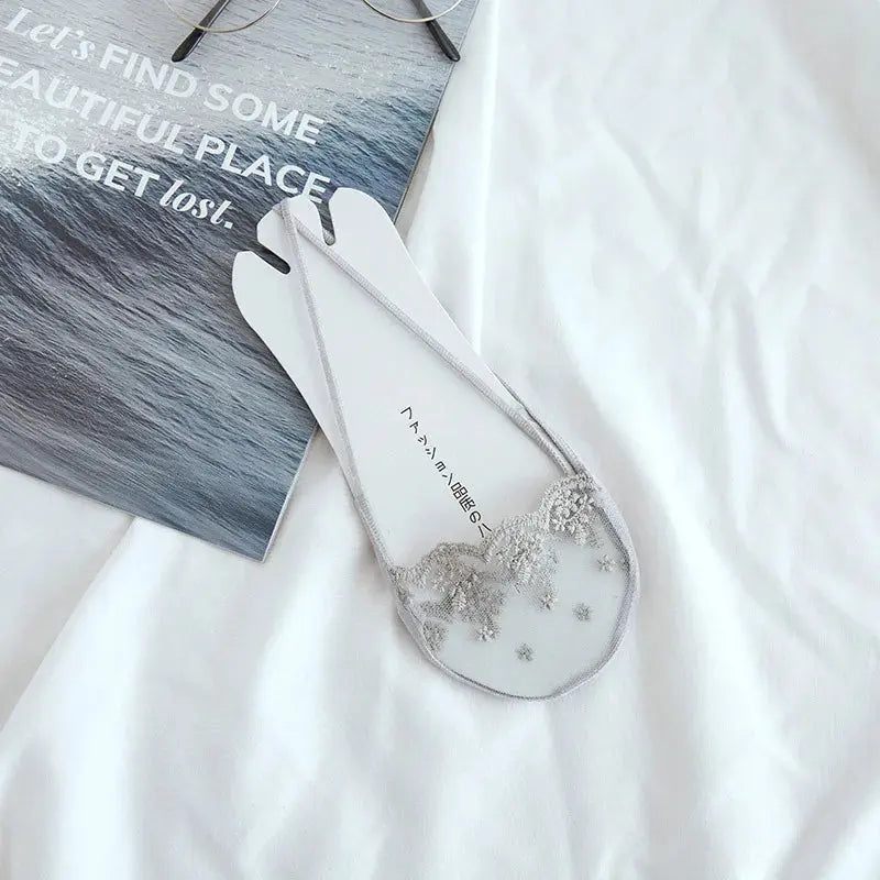 Boat Socks Slippers Female Colorful High Heels Socks Women Breathable Half Feet Socks  Invisible Socks Natalia Home Fashion   4-One-Size Natalia Home Fashion