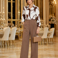 Print Shirts & Blouses for Women Fine Elegant Fashion Chic Chiffon Woman Top
