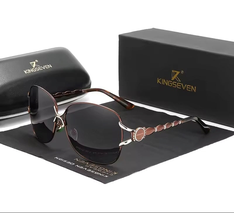 Women Metal Polarized Sunglasses Luxury Fashion Ladies Vintage Brand Designer Female Sun Glasses