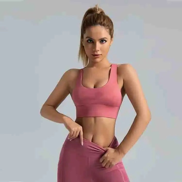 Casual Crop Top Enhanced Support Quick Dry Fitness Yoga Running Push Ups Shock Absorption Sports Bra for women My Store