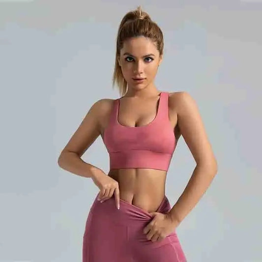 Casual Crop Top Enhanced Support Quick Dry Fitness Yoga Running Push Ups Shock Absorption Sports Bra for women My Store