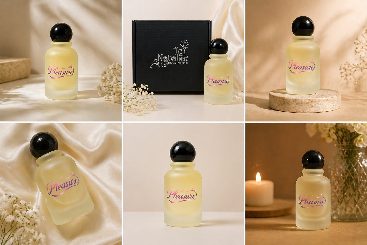 Pleasure Elegance. Pure Luxury. Timeless Femininity Long Lasting Fragrance.