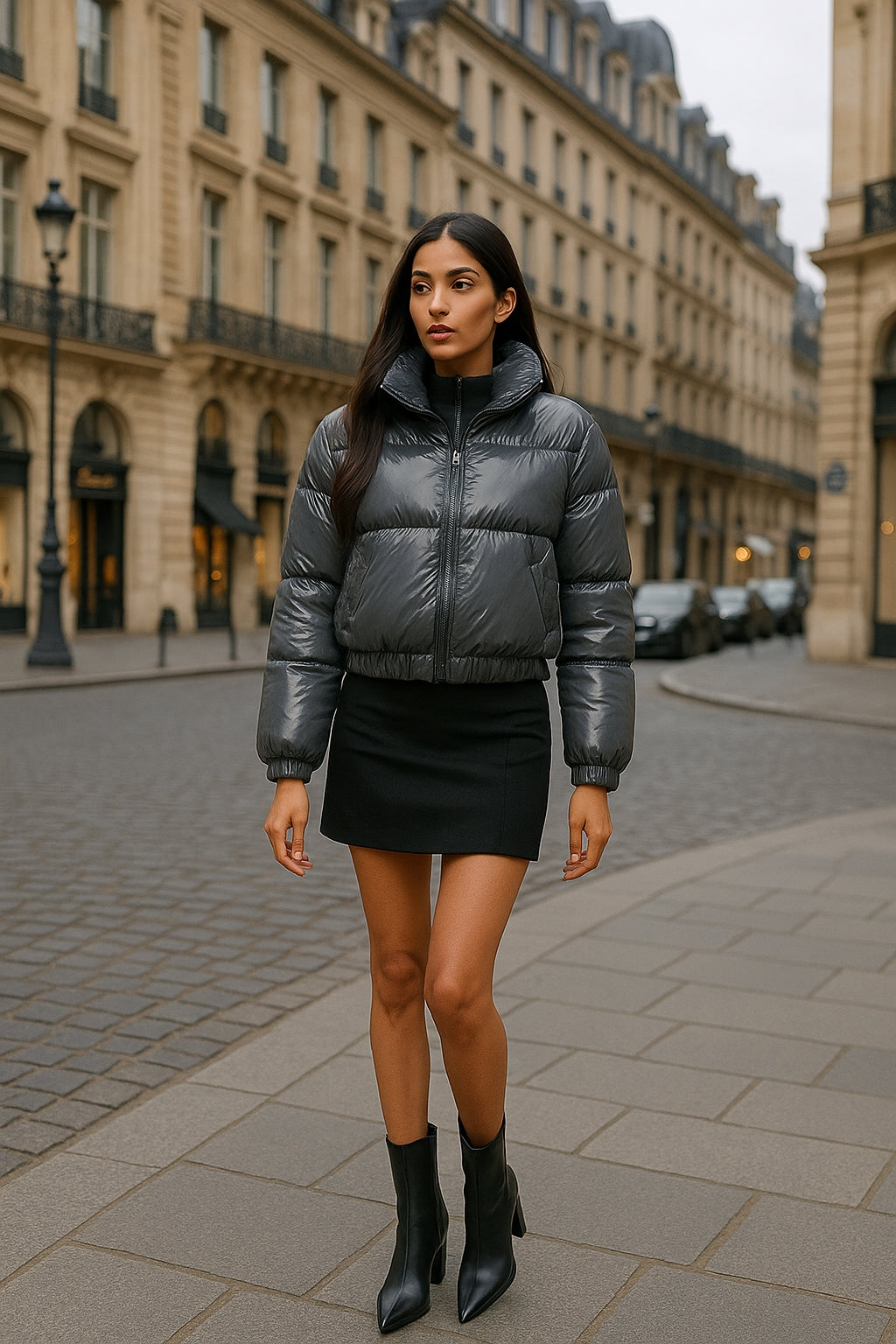 Winter Jacket Women Oversized Puffy Shiny Bubble Coat Solid Cotton Padded Coat Warm Waterproof Parka Female Outerwear - Natalia Home Fashion