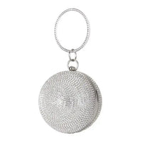Exquisite Cute Round Pearl Rhinestone Dinner Party Small Mini Purse Women Clutch bag Wedding Evening bags My Store