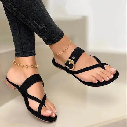 Fashion Clip Toe Flat Women's Flip Flops  Casual Flat Ladies Slippers Natalia Home Fashion    Natalia Home Fashion