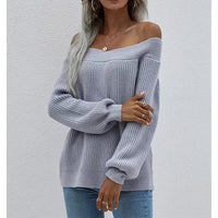 Fashion Fall Winter Oversized Sueter Mujer Long Off Shoulder Top Knitwear Jumper Women Sweater My Store