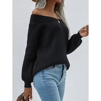 Fashion Fall Winter Oversized Sueter Mujer Long Off Shoulder Top Knitwear Jumper Women Sweater My Store