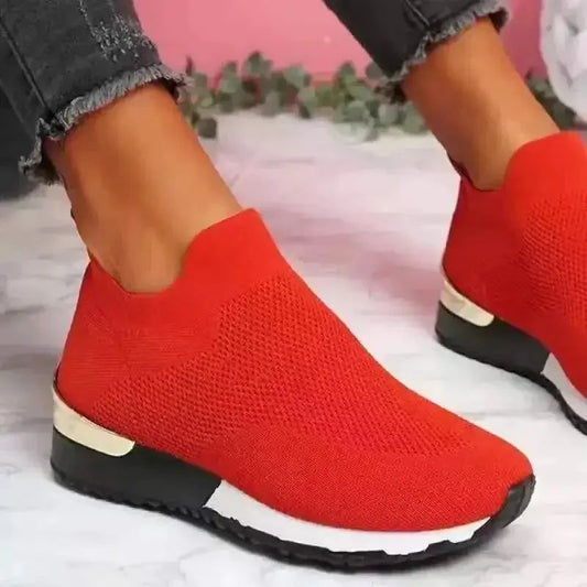 Fashion Platform Women's Sport Shoes  Casual Breathable Outdoor Running Shoes Slip-on Vulcanize Sneakers Natalia Home Fashion    Natalia Home Fashion