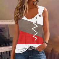 Fashion Stripe Print T Shirt For Women Tank Top Femme Summer Sleeveless T-shirt Casual T shirt Women Tops Natalia Home Fashion    Natalia Home Fashion
