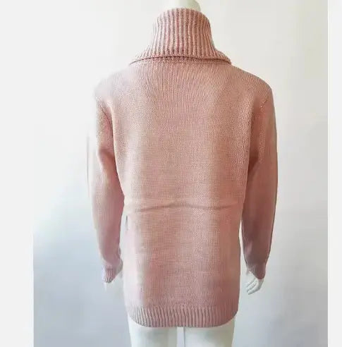 Female Knitwear Solid Color Long Sleeve Tops Knitted Women Sweater My Store