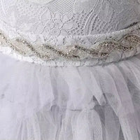 Flower Girl Dresses Gray Tulle Appliques Tiered Long Skirt Sleeveless For Wedding Birthday Party Banquet Princess Gowns Natalia Home Fashion    Natalia Home Fashion