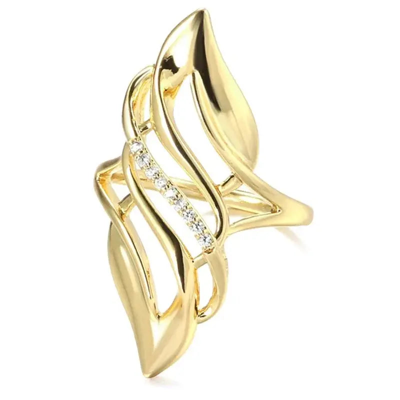 Geometric Shaped Finger Ring for Women Luxury Wedding Band Accessory Hollow Out Modern Fashion Design New Jewelry Natalia Home Fashion    Natalia Home Fashion