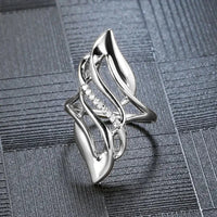 Geometric Shaped Finger Ring for Women Luxury Wedding Band Accessory Hollow Out Modern Fashion Design New Jewelry Natalia Home Fashion    Natalia Home Fashion