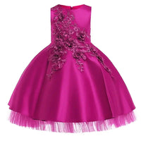 Girl Party Dress Kids Clothes For Girls Princess Elegant Clothes Luxury Gown Embroidery Pageant  Dress Natalia Home Fashion   Rose-purple-120-5years Natalia Home Fashion