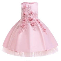 Girl Party Dress Kids Clothes For Girls Princess Elegant Clothes Luxury Gown Embroidery Pageant  Dress Natalia Home Fashion   Peach-pink-110-3-4years Natalia Home Fashion