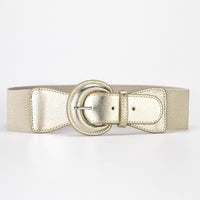 Women Stretchy Wide Waist Belt Ladies Elastic Dress Cummerbund with Pin Buckle Stretch Fashion Cinch Belts